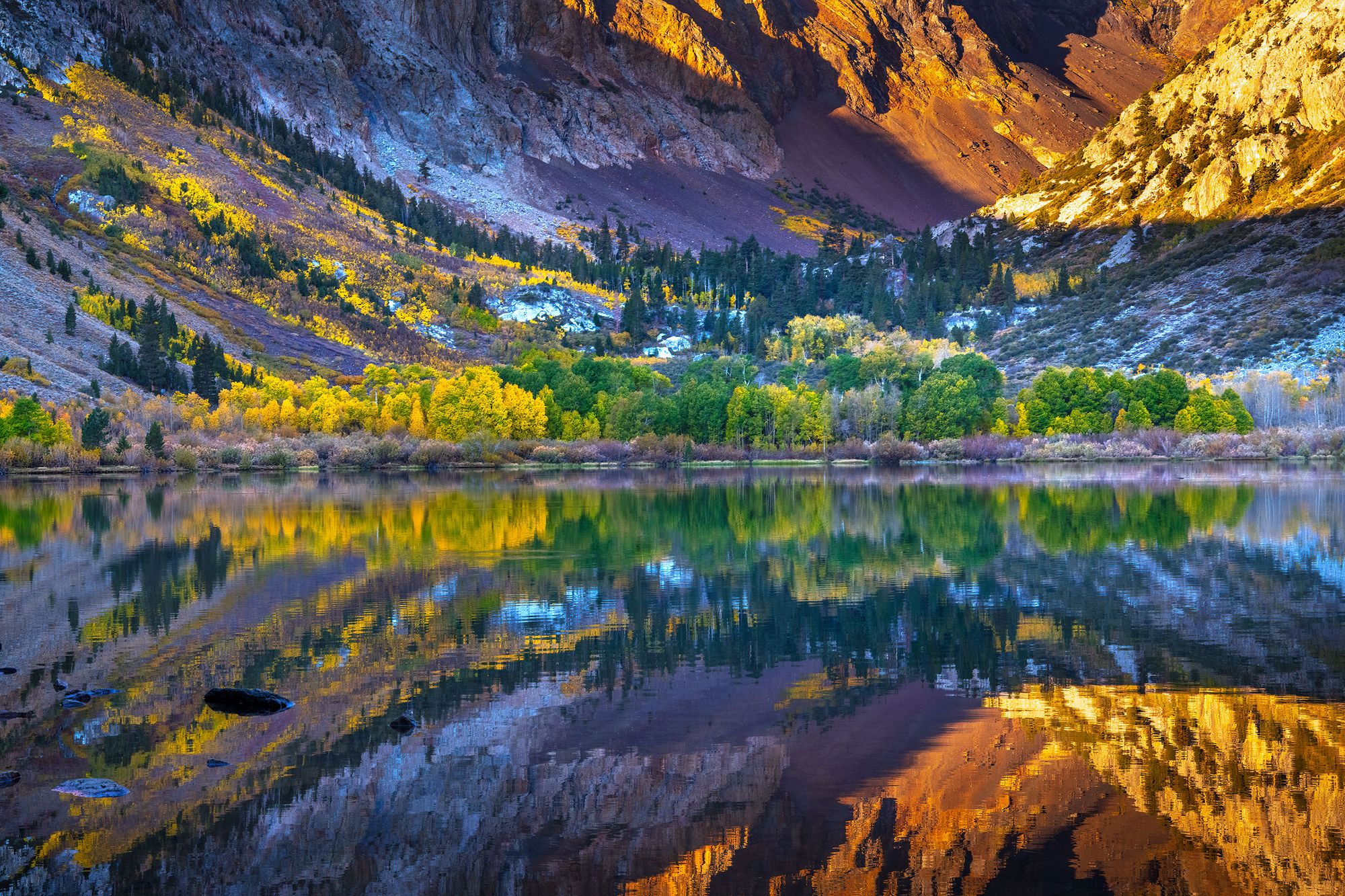 Sunrise along Parker Lake, CA